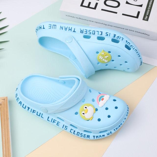 Gray Cute Summer Sandals Women Beach Sandals Non Slip Comfortable Lightweight Outdoor Sandals Woman Light Weight Quick Drying Slip-On Garden Clog Shoes Rubber Slipper Stevvex