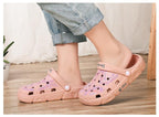 Gray Cute Summer Sandals Women Beach Sandals Non Slip Comfortable Lightweight Outdoor Sandals Woman Light Weight Quick Drying Slip-On Garden Clog Shoes Rubber Slipper Stevvex