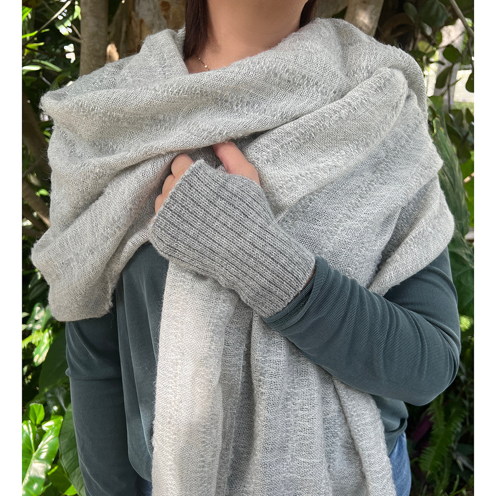Gray Minimalist Alpaca Gloves BandsCo Straps