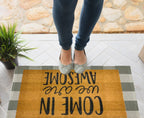 Gray Buffalo Check Doormat Base Mat Layering Backing For Welcome Mats Gingham Entryway Rug BandsCo Straps