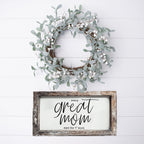 Funny Mom Sign Every Great Mom Says The F Word Wood Desk Or Wall Decor BandsCo Straps