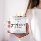 Mothers Day Candle Mug 16oz Reusable Metal Candle Soy Gift BandsCo Straps