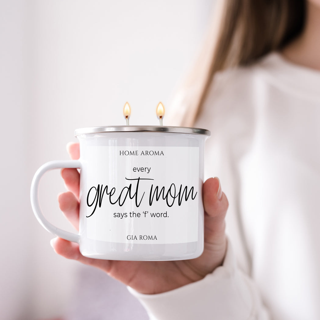 Mothers Day Candle Mug 16oz Reusable Metal Candle Soy Gift BandsCo Straps