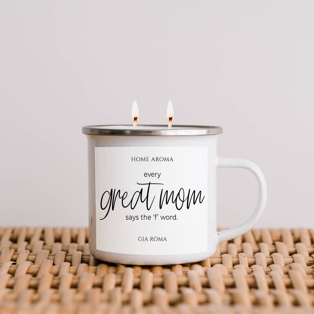 Mothers Day Candle Mug 16oz Reusable Metal Candle Soy Gift BandsCo Straps