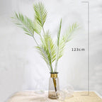 Green Artificial Palm Leaves Plastic Tropical Tree Fake  Indoor Outdoor Garden Home Outdoor Decorations Stevvex
