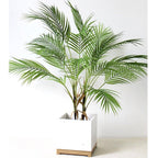 Green Artificial Palm Leaves Plastic Tropical Tree Fake  Indoor Outdoor Garden Home Outdoor Decorations Stevvex