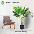 Green Artificial Palm Leaves Plastic Tropical Tree Fake  Indoor Outdoor Garden Home Outdoor Decorations Stevvex