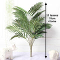 Green Artificial Palm Leaves Plastic Tropical Tree Fake  Indoor Outdoor Garden Home Outdoor Decorations Stevvex