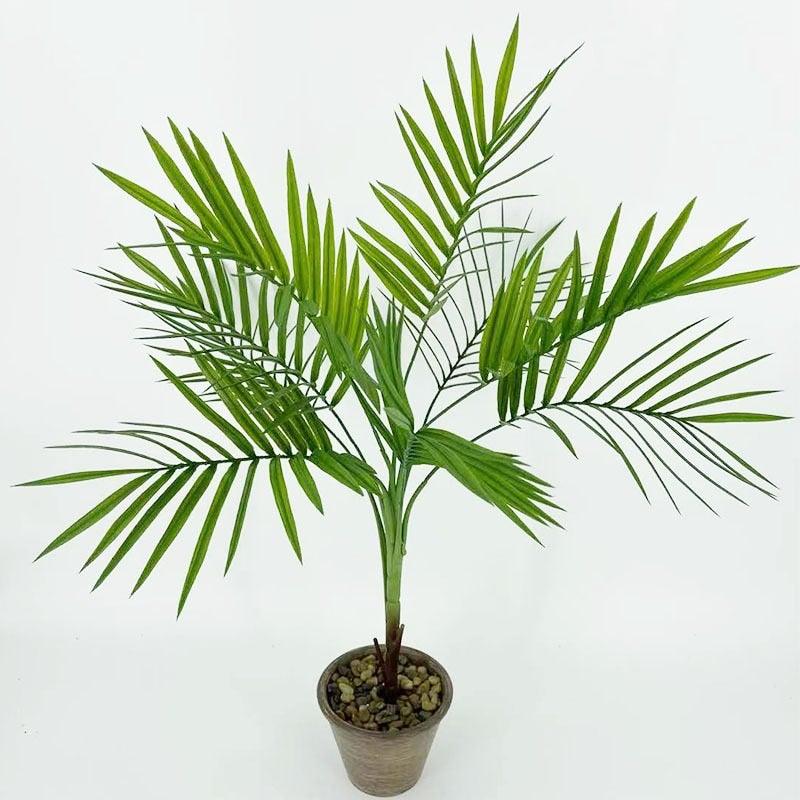 Green Artificial Palm Leaves Plastic Tropical Tree Fake  Indoor Outdoor Garden Home Outdoor Decorations Stevvex