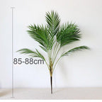 Green Artificial Palm Leaves Plastic Tropical Tree Fake  Indoor Outdoor Garden Home Outdoor Decorations Stevvex