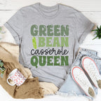 Green Bean Casserole Queen Tee Peachy Sunday