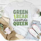 Green Bean Casserole Queen Tee Peachy Sunday