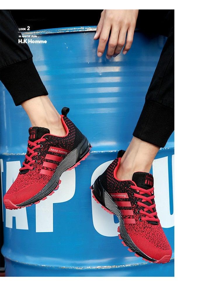 Green Breathable Mens Running Sneakers Outdoor Marathon Lightweight Running Mens Sport Shoes Athletic Footwear Breathable Comfortable Athletic Sport Sneakers Stevvex