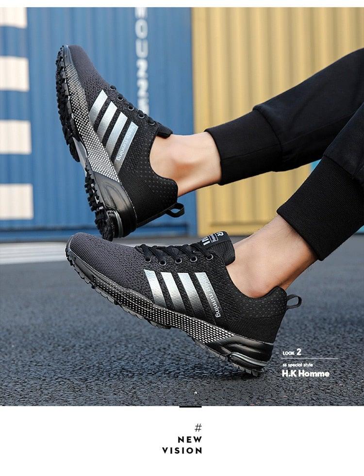 Green Breathable Mens Running Sneakers Outdoor Marathon Lightweight Running Mens Sport Shoes Athletic Footwear Breathable Comfortable Athletic Sport Sneakers Stevvex