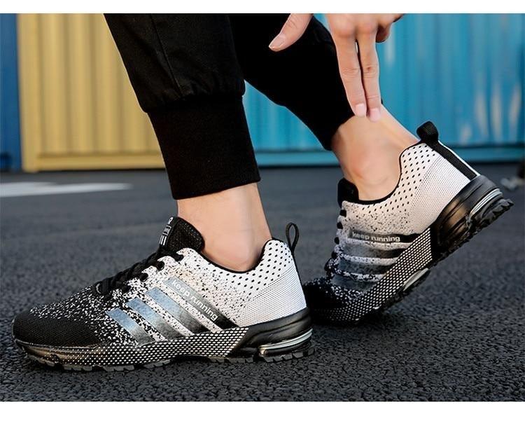 Green Breathable Mens Running Sneakers Outdoor Marathon Lightweight Running Mens Sport Shoes Athletic Footwear Breathable Comfortable Athletic Sport Sneakers Stevvex