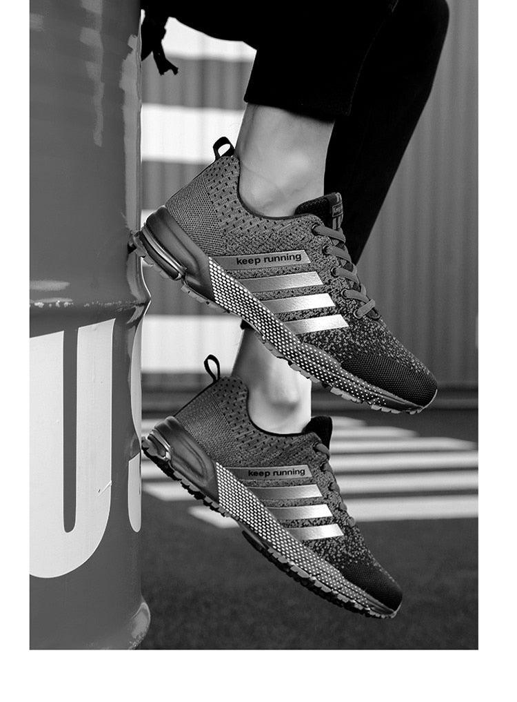 Green Breathable Mens Running Sneakers Outdoor Marathon Lightweight Running Mens Sport Shoes Athletic Footwear Breathable Comfortable Athletic Sport Sneakers Stevvex