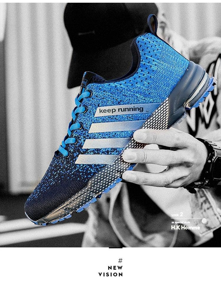 Green Breathable Mens Running Sneakers Outdoor Marathon Lightweight Running Mens Sport Shoes Athletic Footwear Breathable Comfortable Athletic Sport Sneakers Stevvex