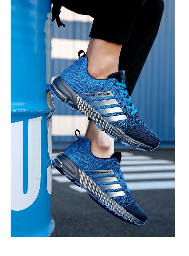 Green Breathable Mens Running Sneakers Outdoor Marathon Lightweight Running Mens Sport Shoes Athletic Footwear Breathable Comfortable Athletic Sport Sneakers Stevvex