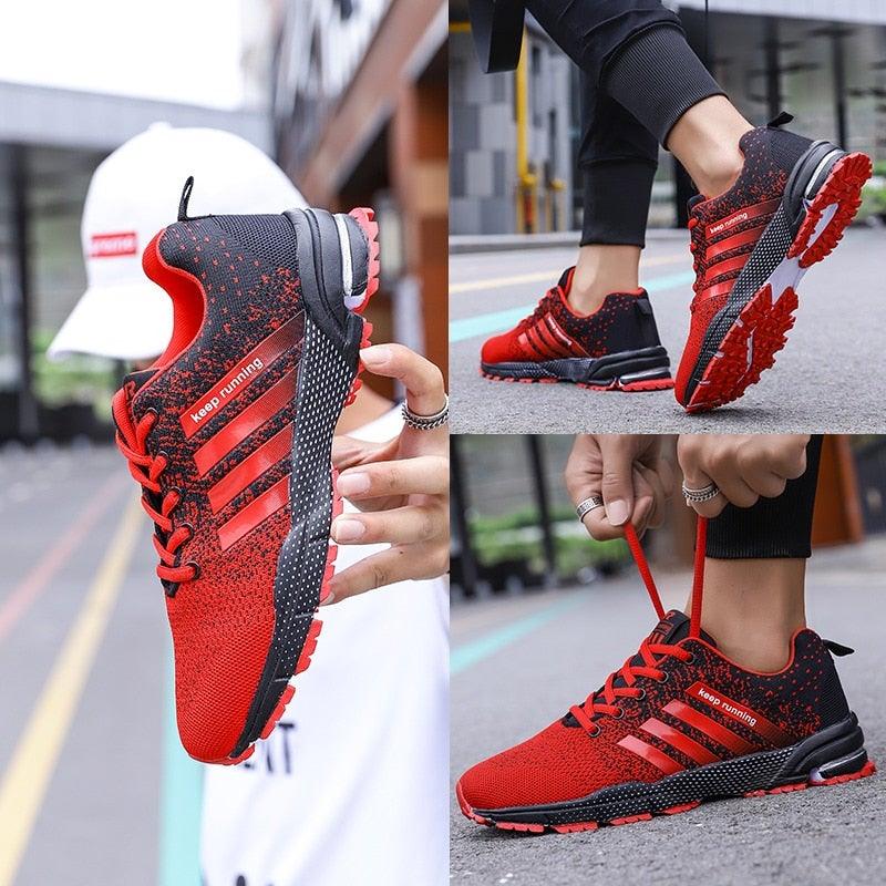 Green Breathable Mens Running Sneakers Outdoor Marathon Lightweight Running Mens Sport Shoes Athletic Footwear Breathable Comfortable Athletic Sport Sneakers Stevvex
