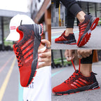 Green Breathable Mens Running Sneakers Outdoor Marathon Lightweight Running Mens Sport Shoes Athletic Footwear Breathable Comfortable Athletic Sport Sneakers Stevvex