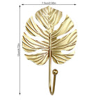 Green Gold Single Leaf Hanging Coat Hook Mini Wall Key Hook Home Decoration Modern Home Hanger Leaf Shape Coat Hooks Wall Mounted Hooks Stevvex