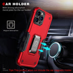 Green Shockproof Armor Case for iPhone 13 Pro Max 13 mini Ring Stand Phone Back Cover for iPhone 12 11 Pro Max Kickstand Case Built-in 360° Rotating Ring Kickstand Magnetic Case