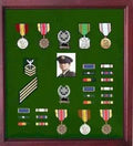Medal Display Case Cherry Finish The Military Gift Store