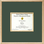 US Marine Corp Certificate Display Case in middle. The Military Gift Store