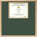 US Marine Corp Certificate Display Case. The Military Gift Store