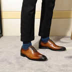Men's Leather Oxford Shoes Pi-Mart