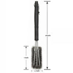 Grill Cleaning Brush BBQ Tool Grill Brush Stainless Steel Brushes Cleaning BBQ Accessories Best Cleaner Barbecue Stainless Steel Woven Wire Bristles Grill Brush Barbecue Grill Cleaner Safe Grill Cleaning Brush for Gas Charcoal Grilling Stevvex