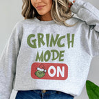 Grinch Mode On Sweatshirt Peachy Sunday