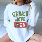 Grinch Mode On Sweatshirt Peachy Sunday
