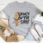 Grinch On The Shelf Tee Peachy Sunday