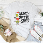 Grinch On The Shelf Tee Peachy Sunday