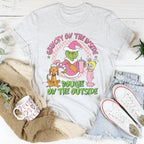 Grinchy On The Inside Bougie On The Outside Tee Peachy Sunday