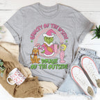 Grinchy On The Inside Bougie On The Outside Tee Peachy Sunday