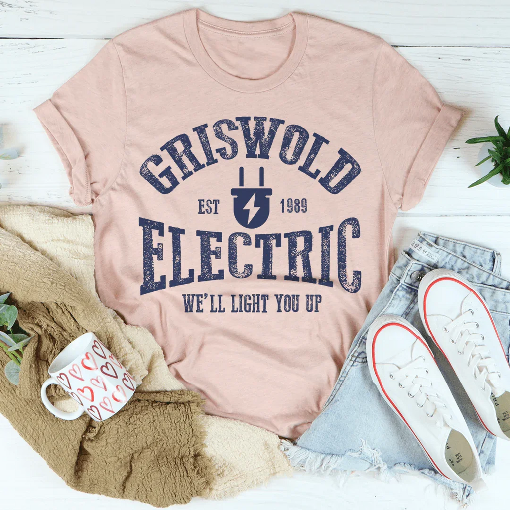 Griswold Electric Co Tee Peachy Sunday