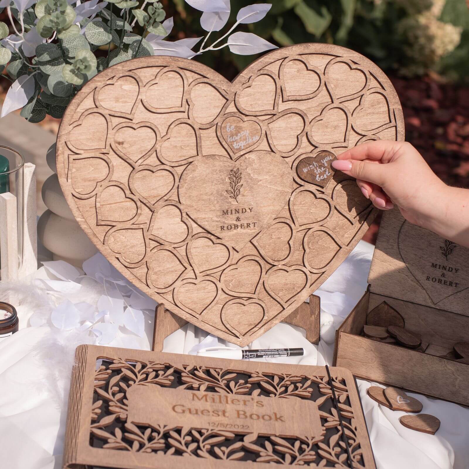 Alternative Wedding Guest Book Heart - SJB-DIAMOND ELITES