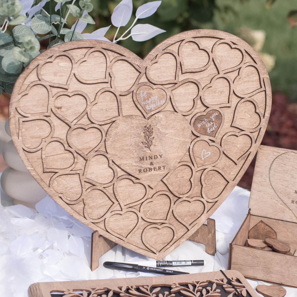 Alternative Wedding Guest Book Heart - SJB-DIAMOND ELITES