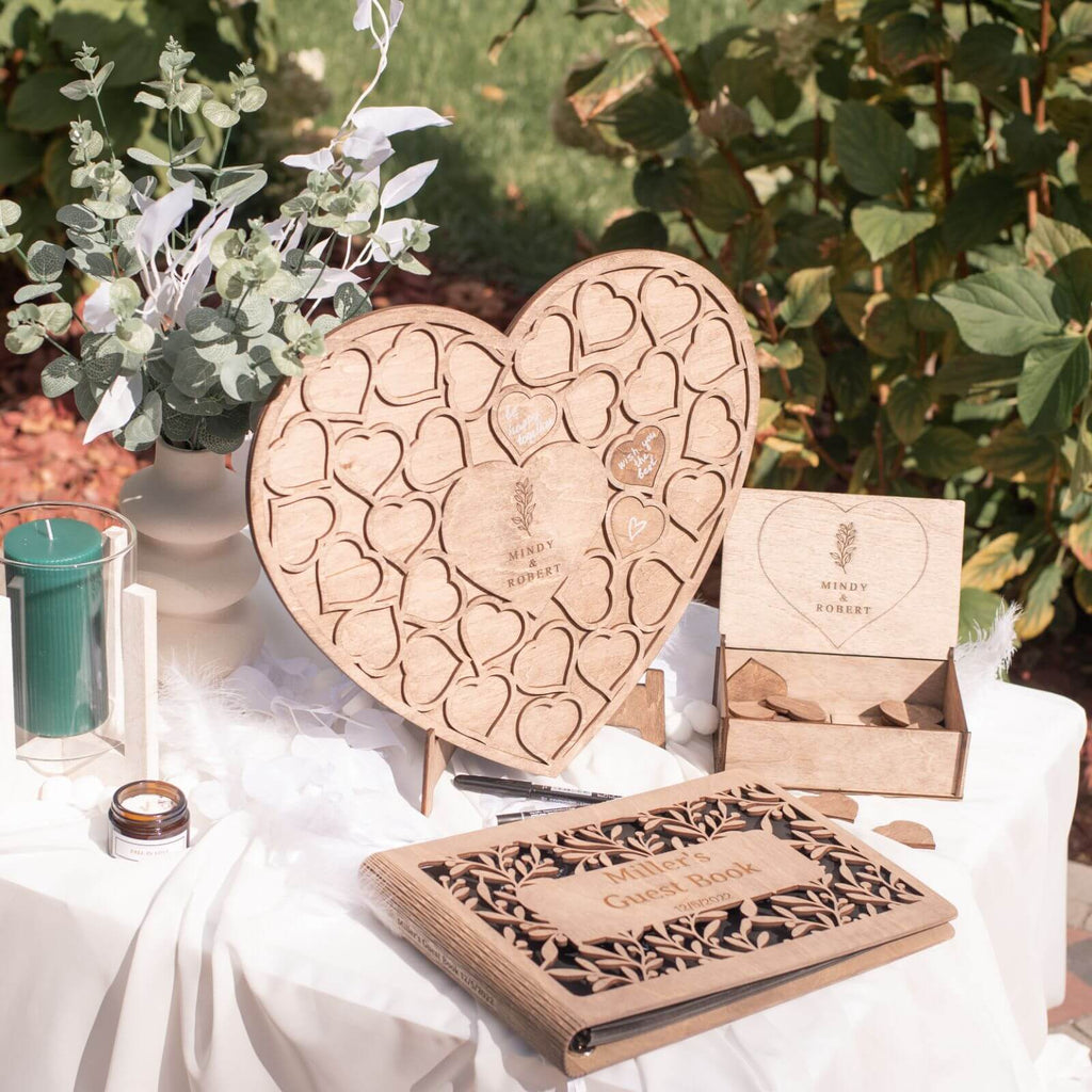 Alternative Wedding Guest Book Heart - SJB-DIAMOND ELITES