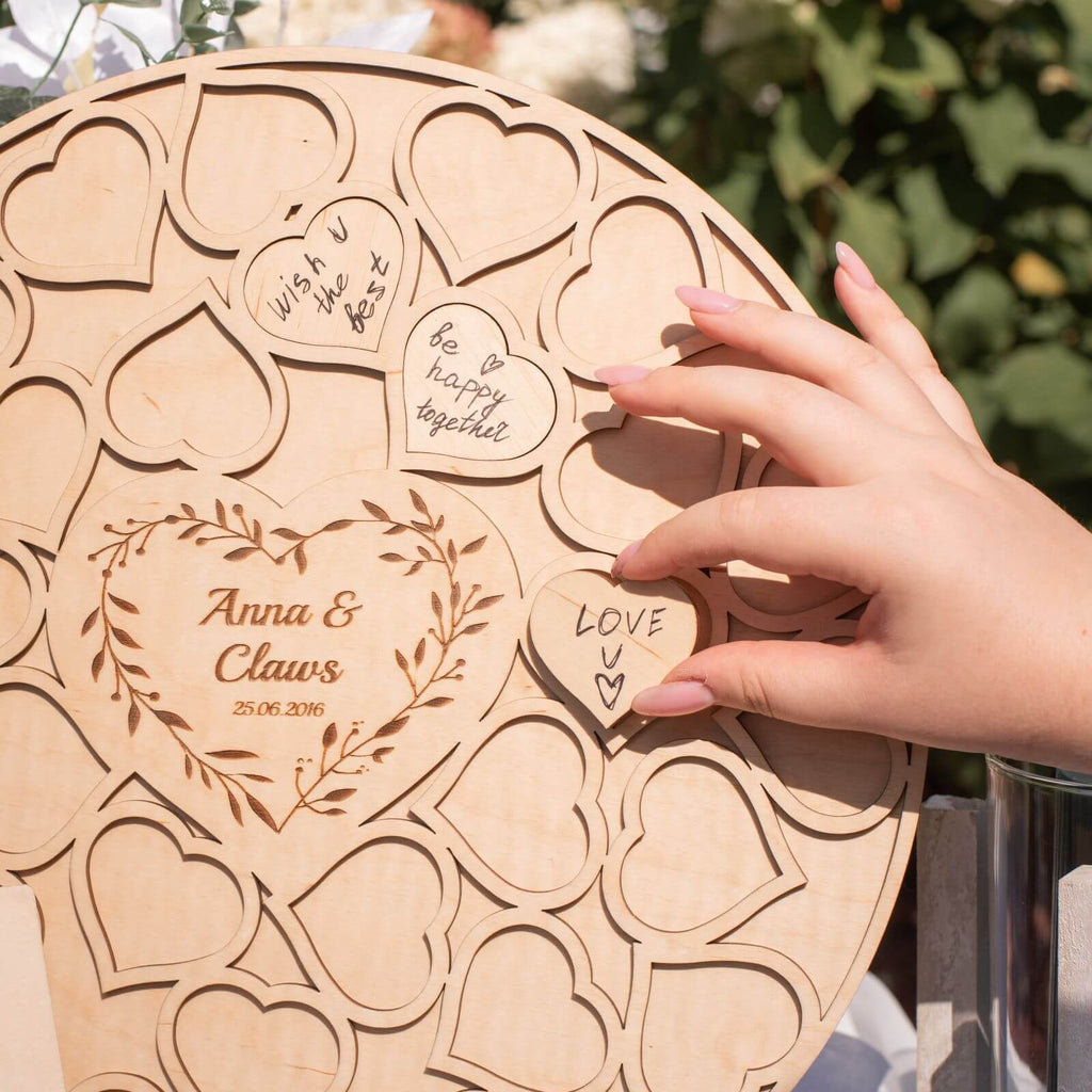 Alternative Wedding Guest Book Circle - SJB-DIAMOND ELITES