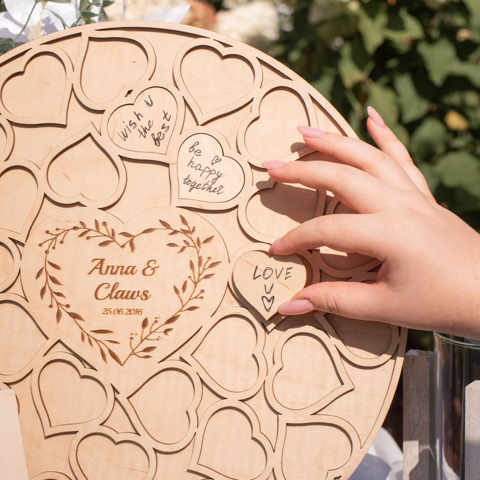 Alternative Wedding Guest Book Circle - SJB-DIAMOND ELITES