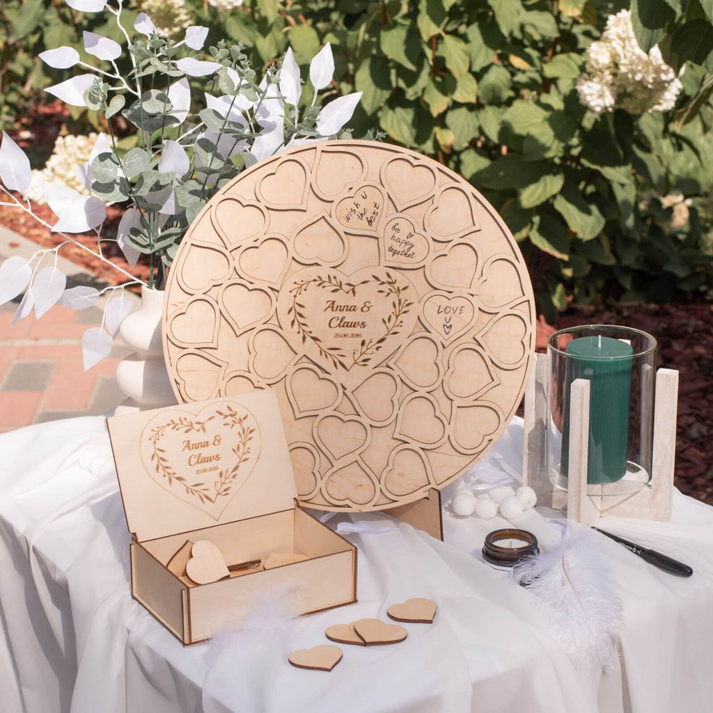 Alternative Wedding Guest Book Circle - SJB-DIAMOND ELITES