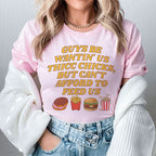 Guys Be Wantin' Us Thicc Chicks Tee Peachy Sunday
