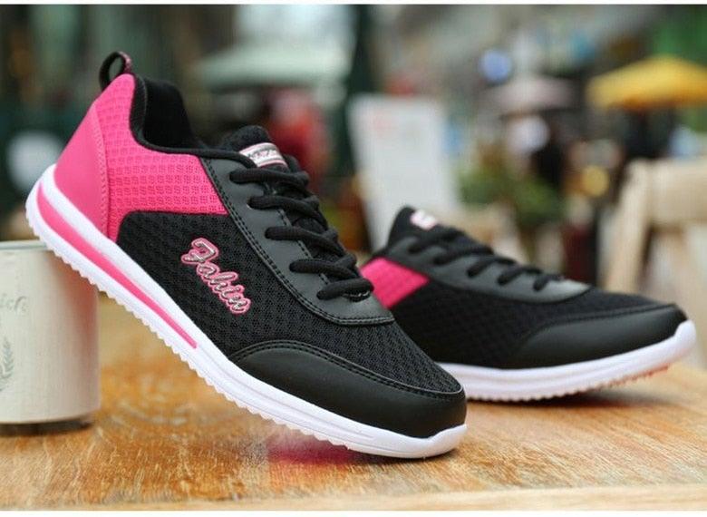 Gym Woman Spring Summer Sneakers Breathable Women Casual Shoes Trainers Running Shoes Light Mesh Tennis Casual Sneakers Fashion Walking Shoes For Womens Stevvex