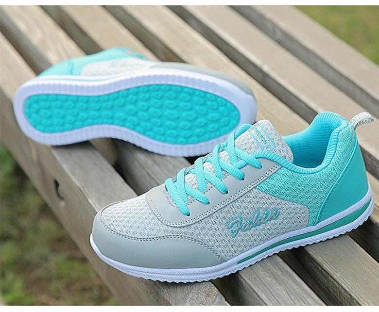 Gym Woman Spring Summer Sneakers Breathable Women Casual Shoes Trainers Running Shoes Light Mesh Tennis Casual Sneakers Fashion Walking Shoes For Womens Stevvex