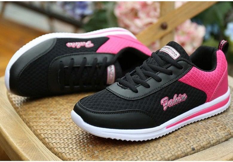 Gym Woman Spring Summer Sneakers Breathable Women Casual Shoes Trainers Running Shoes Light Mesh Tennis Casual Sneakers Fashion Walking Shoes For Womens Stevvex