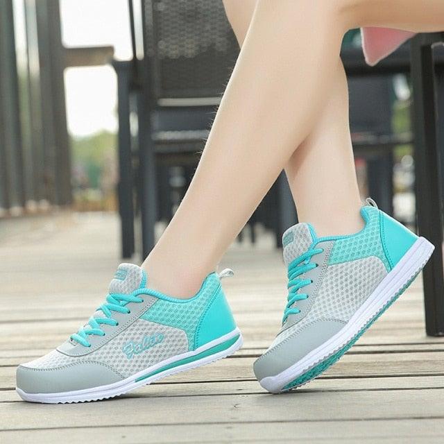 Gym Woman Spring Summer Sneakers Breathable Women Casual Shoes Trainers Running Shoes Light Mesh Tennis Casual Sneakers Fashion Walking Shoes For Womens Stevvex