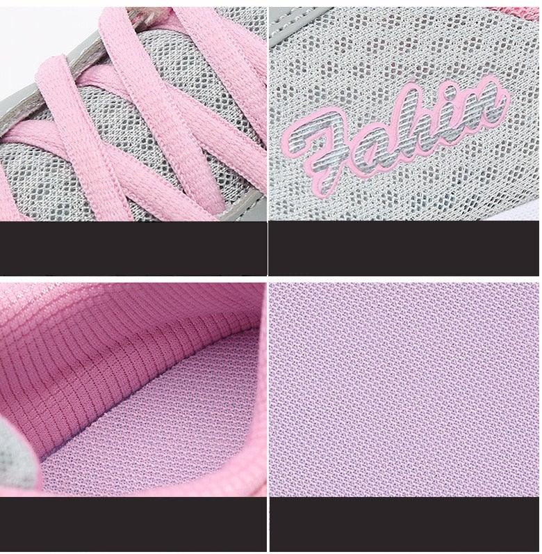 Gym Woman Spring Summer Sneakers Breathable Women Casual Shoes Trainers Running Shoes Light Mesh Tennis Casual Sneakers Fashion Walking Shoes For Womens Stevvex